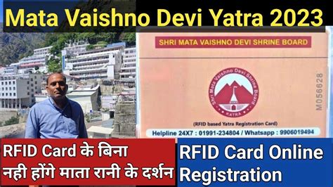 rfid card vaishno devi online registration|kedarnath yatra registration.